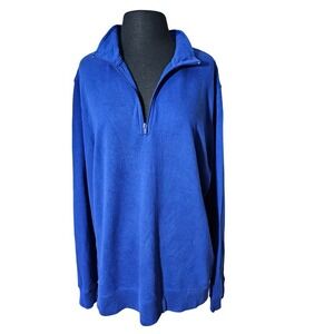 Goodthreads Lightweight French Terry Half-Zip Pullover Sweatshirt sz L